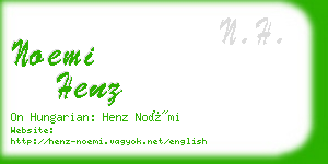 noemi henz business card